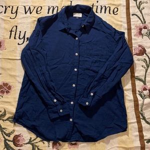 🔥Men’s Long Sleeve Shirt| Navy Blue